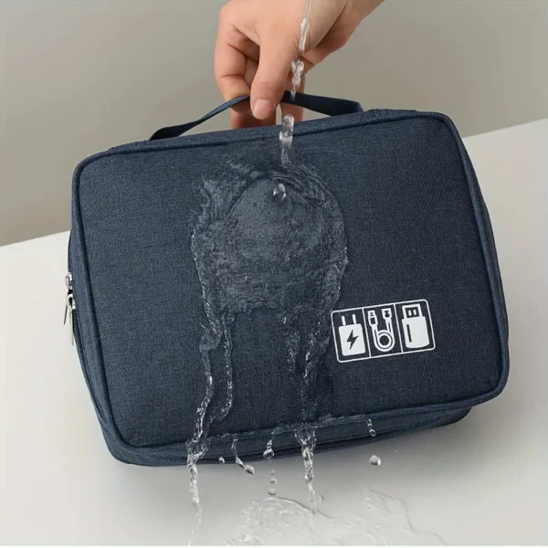 Cable Storage Bag Waterproof Digital Electronic Organizer Portable USB Data Line Charger Plug Storage Bag Travel Cable-LJX