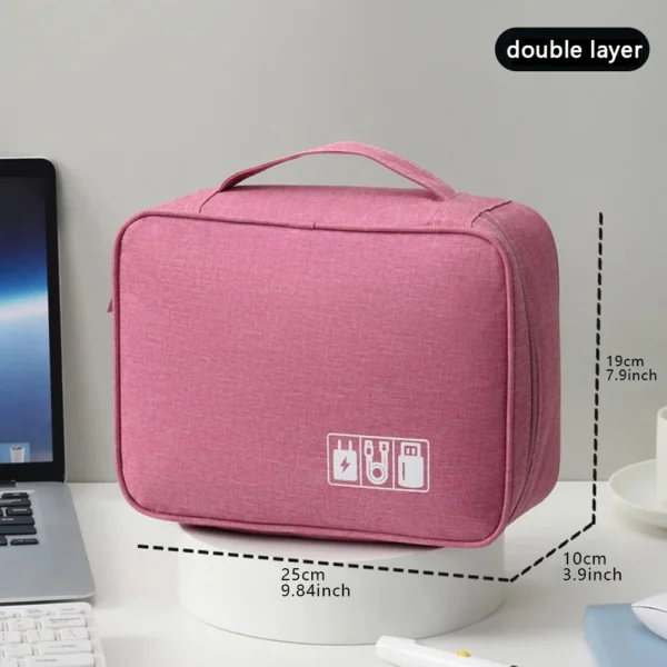 Cable Storage Bag Waterproof Digital Electronic Organizer Portable USB Data Line Charger Plug Storage Bag Travel Cable-LJX - obrazek 10