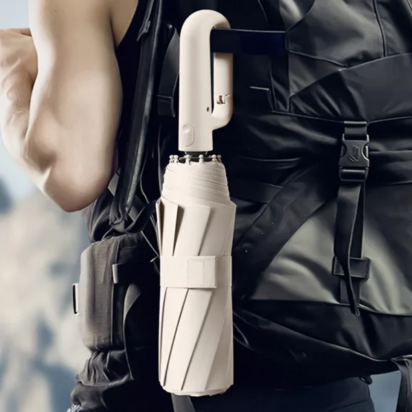Parasolka Automatyczna Składana 30 Żebrowa Wiatroodporna 105CM - obrazek 3