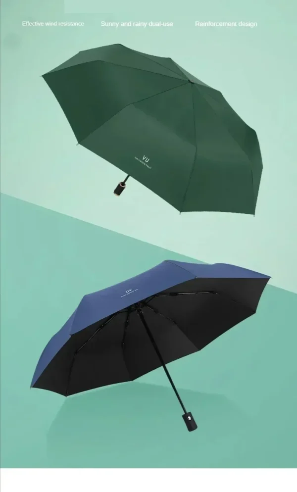 Mini Folding Automatic Umbrella Anti UV Rain Sun Umbrella Fashion Portable Windproof Light Women Men Children Parasol Umbrella - obrazek 27