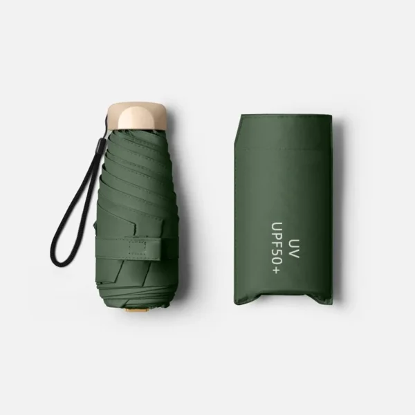 55% Off Mini Sun Umbrella Small Pocket Rain Umbrella Vinyl Folding UV Ultraviolet Protection Sun Shade Pocket Parasol Capsule - obrazek 13