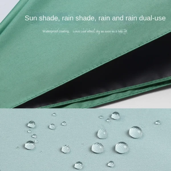 Capsule Umbrella Portable Mini Sunshade Sunscreen Rain Umbrella Black Rubber Alloy Handle Foldable Sun Rain Dual Use - obrazek 6